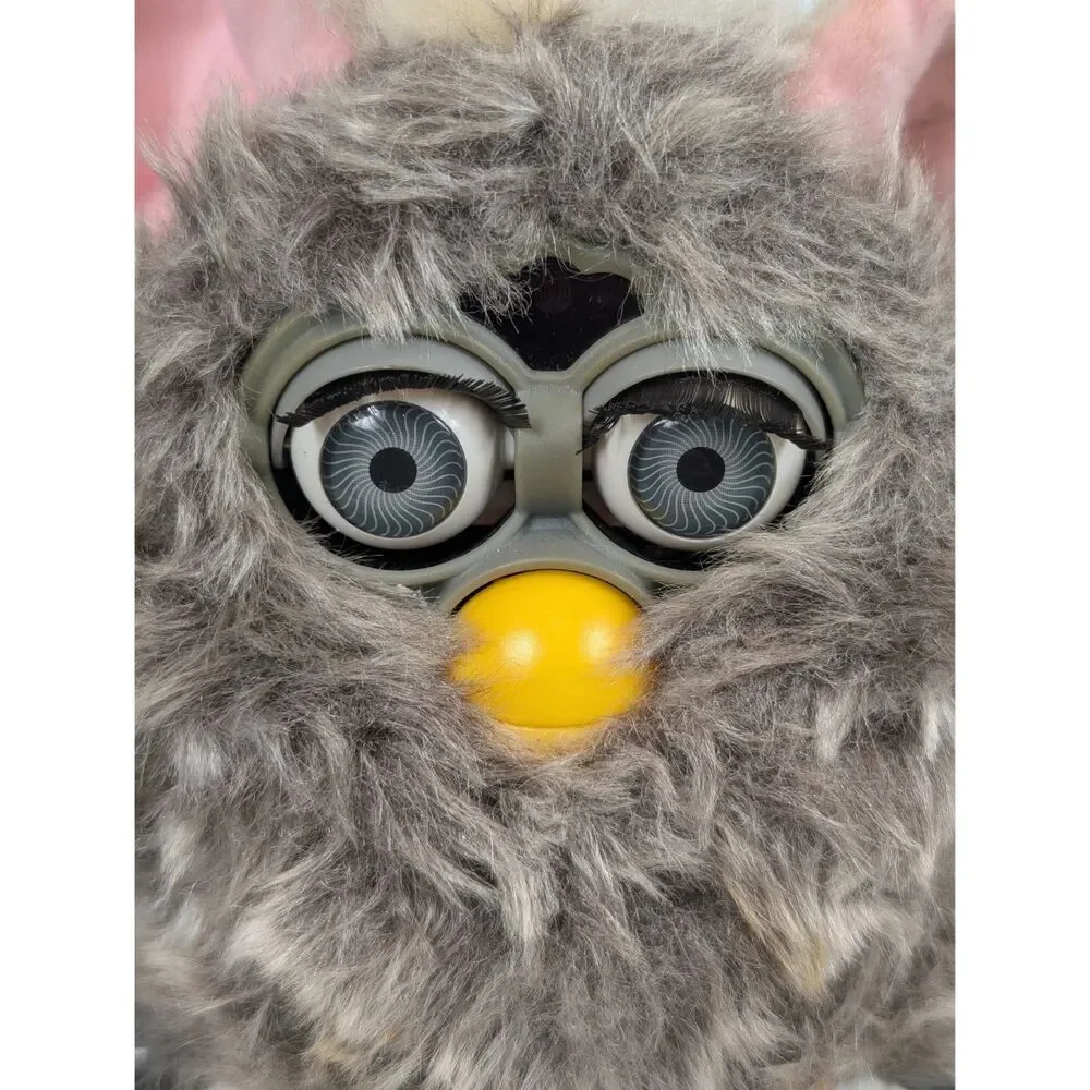 Vintage 1998 Owl Furby Gray/White Model 70-800 Untested